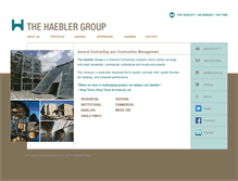 Tablet Screenshot of haeblerconstruction.com